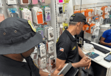 Fiscalização Em Lojas De Celulares Termina Com Prisão Por Receptação Em Lauro De Freitas