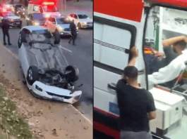 Homem Capota Carro Após Perde O Controle Na Avenida Centenário