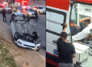 Homem Capota Carro Após Perde O Controle Na Avenida Centenário
